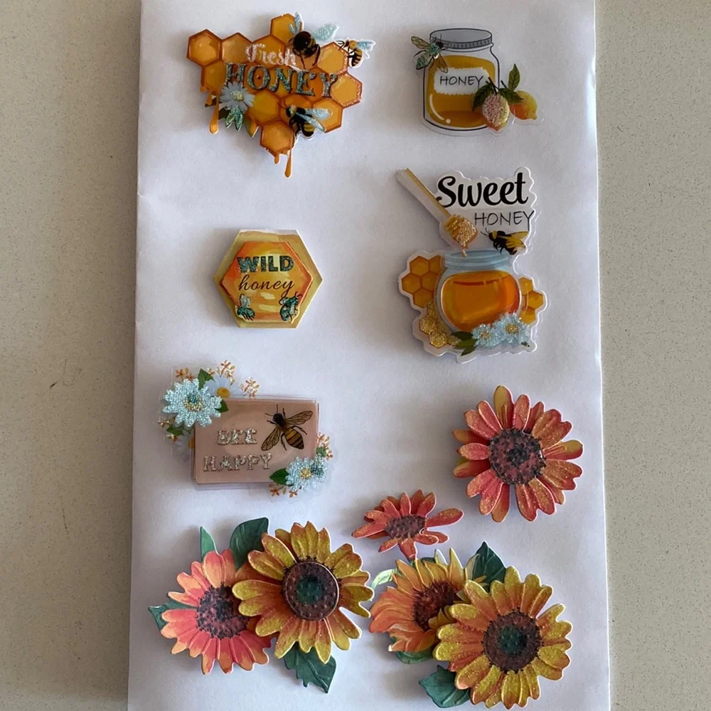 Sweet Honey Bee Crafting Stickers